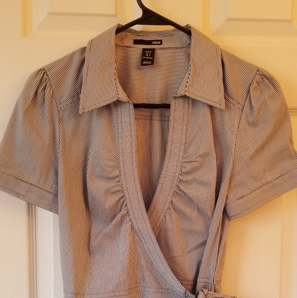 Wrap around blouse